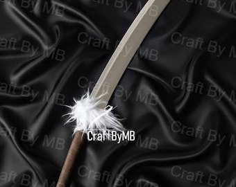 Maki Zenin Soul Split Katana / Spada Jujutsu Kaisen / Katana anime in acciaio 1095 fatta a mano / Accessorio per cosplay da 35 pollici