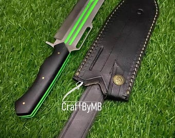 Coltello Cyberpunk 2077 / Coltello luminoso / Coltello futuristico fatto a mano / Oggetto di scena per cosplay / Lama tattica fantascientifica