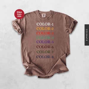 Comfort Colors® Custom Text Shirt, Personalized Comfort Colors Shirt, Personalized Name Shirt, Custom Shirt for Women, Custom Photo Shirt