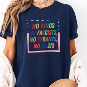 No Kings in America Shirt, Political Statement Shirt, Anti-MAGA T Shirt, Protest Apparel Shirt, Resist Shirt, Rejecting Republican Oligarchy