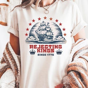 Comfort Colors Rejecting Kings Since 1776 Shirt No Kings In America 86/47, Political Protest Tee, Subtle F*ck Donald Trump, Feminist Shirt