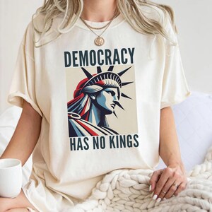 Comfort Colors® Patriotic Subtle FDT USA Tee, Freedom Democracy Truth Shirt, Usa Anti Trump Tee, Anti Maga Shirt, 4th of July FDT Shirt