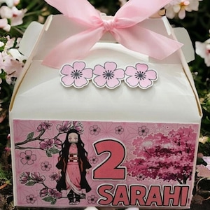 Demon Slayer Birthday Favor Boxes