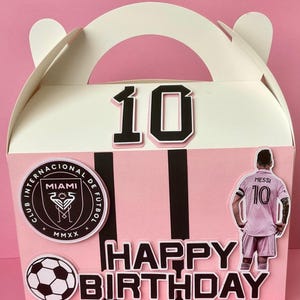 Messi Birthday Favor Boxes