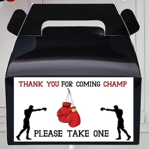 Boxing Birthday Favor Boxes