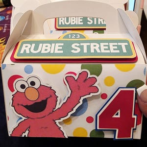 Elmo Birthday Favor Boxes