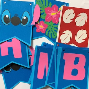 Lilo and Stitch Birthday Banners
