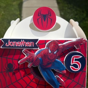 Spiderman Birthday Favor Boxes