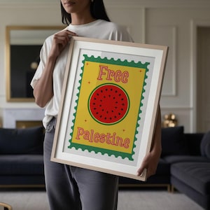 Free Palestine Arabic Wall Art-Arabic Calligraphy-Middle Eastern Art-Arabic Typography-Muslim Home Decor-Digital Download.