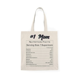 Mom Einkaufstasche - Perfektes Geschenk für Muttertag, Einkaufen, umweltfreundlich, Familienanlässe, alltäglichen Gebrauch