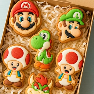 Super Mario Cookie Cutters: Video Game Party Baking - Set of 5