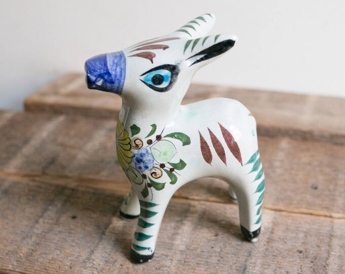 Mexican Pottery Donkey Figurine Statue Art Mexico Decor Garden Kitchen Decoration Etsy