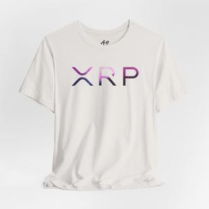 T-shirt graphique XRP T-shirt cryptographique dégradé galaxie XRP vers la lune Ripple Crypto XRP
