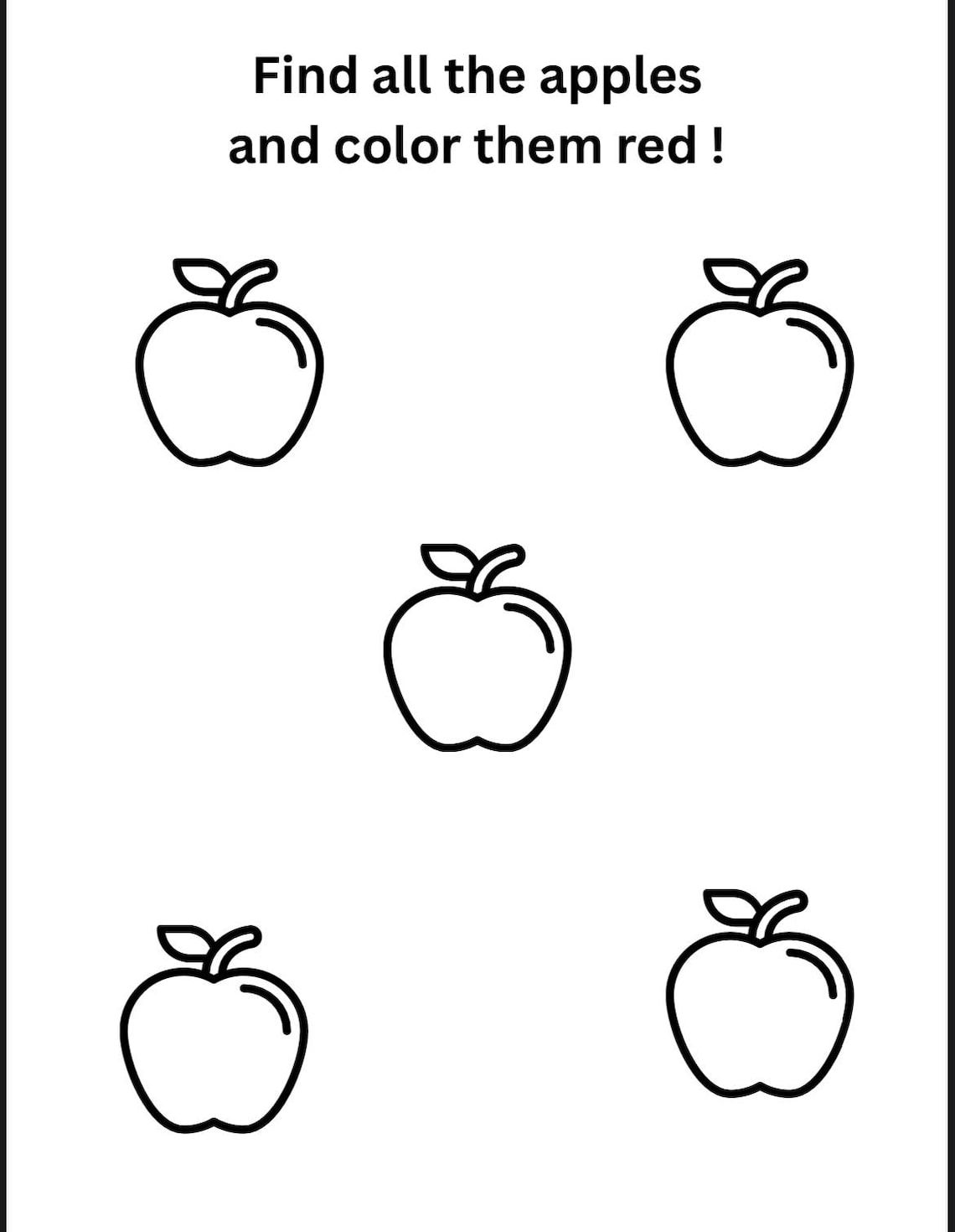 Printable Activity Sheets for Toddlers - A4 PDF - 13 Pages - Instant ...