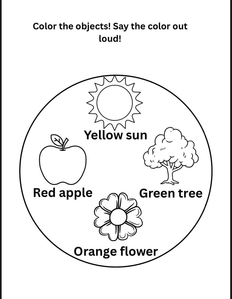 Printable Activity Sheets for Toddlers - A4 PDF - 13 Pages - Instant ...