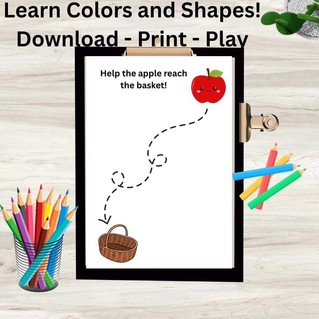 Printable Activity Sheets for Toddlers - A4 PDF - 13 Pages - Instant ...