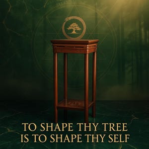 Tall Wooden Bonsai Display Stand – 2ft Pedestal for Bonsai Trees, Sacred Artifacts & Decor | Easy Assembly, No Tools Required