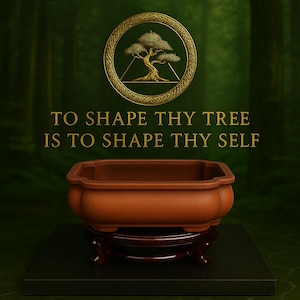 Terracotta 6&quot; inch Bonsai Pot – Rounded Clay Planter | Ritual Vessel for Bonsai Cultivation & Self-Discipline Practice