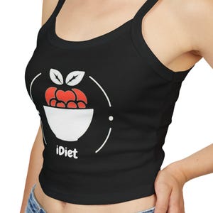 Trendy Women&#39;s Spaghetti Strap Tank Top - Casual Summer Wear, Stylish Crop Top, Cool Graphic Tee, Beach Vacation Outfit, Fun Gift Idea