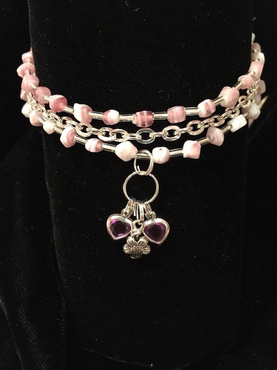 Hearts and Flower Bracelet