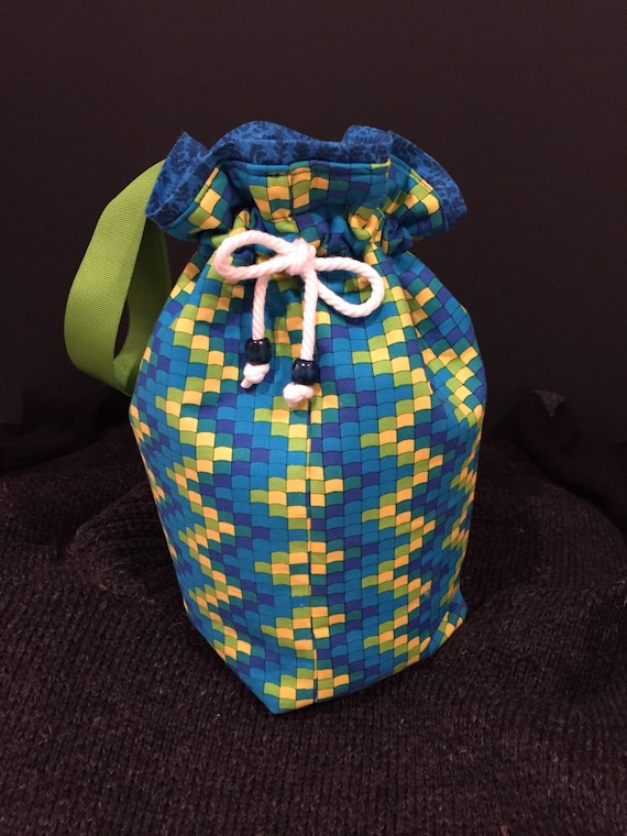 Bright Patterned Craft Bag