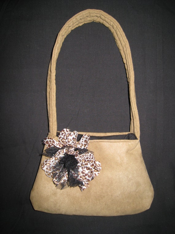 Perky Flower on Suede