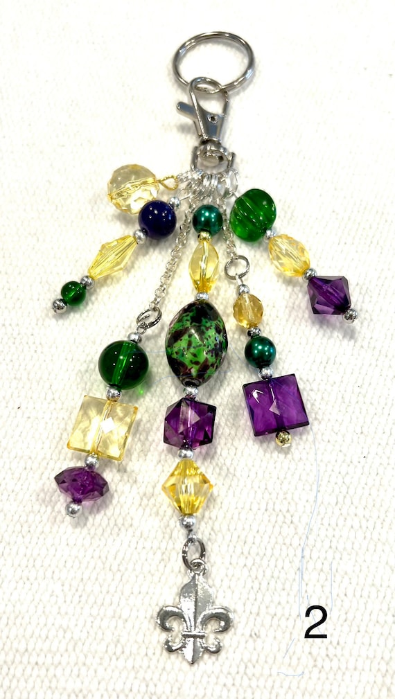 Mardi Gras Purse Charm