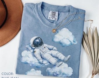 Space Astronaut Shirt Comfort Color®, Dreamy Astronaut Cloud Tee, Cosmic Space Shirt, Galaxy Lover Gift, Astronomer Shirt, Astronomy Gift
