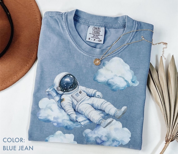 Space Astronaut Shirt Comfort Color®, Dreamy Astronaut Cloud Tee, Cosmic Space Shirt, Galaxy Lover Gift, Astronomer Shirt, Astronomy Gift