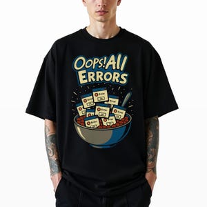 Lustiges Fehler T-Shirt – Retro Tech Nostalgie Tee – Blue Screen of Death Shirt – Computer Humor Shirt – 90s IT Geschenk