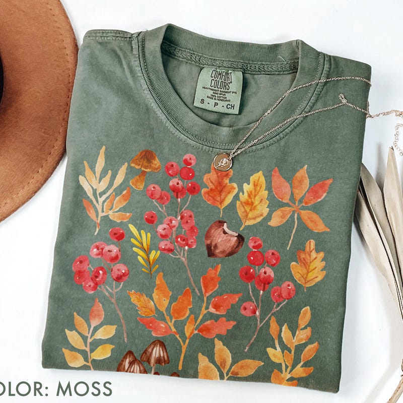 Berry Leaf Shirt - Etsy
