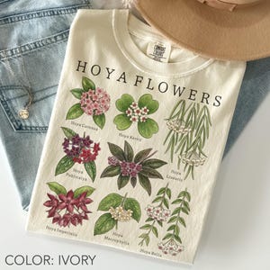 Vintage Hoya Plant Shirt Comfort Color®, Retro Hoya Flowers Shirt, Botanical Shirt, Houseplant Shirt, Nature Tshirt, Indoor Plant Lover Gift