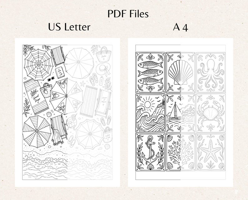 Cahier de dessin PDF « Vacances d'été en Italie », 50 pages d'exercices ...