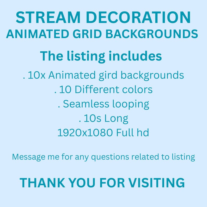 Animated Pastel Grid Background: Seamless Looping Stream Asset - Etsy