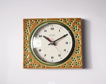 Kienzle クロノクォーツ クロック 掛け時計 時計 セラミック ブルー 青