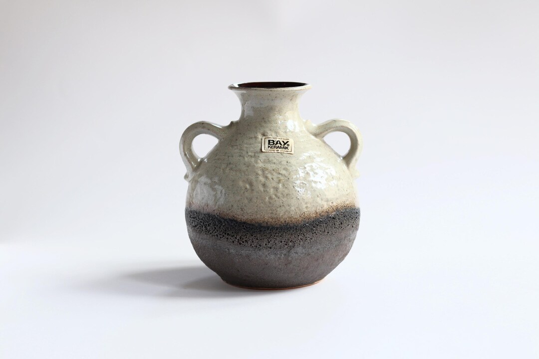 Fat Lava Vase, Bay Keramik, West German Pottery, Mid Century