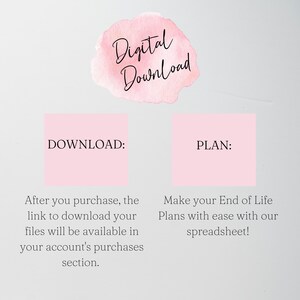 End of Life Planner, Emergency Binder, Just In Case of Death Planner, Life Binder, Funeral Planner Estate Planner Last Wishes After I'm Gone image 7