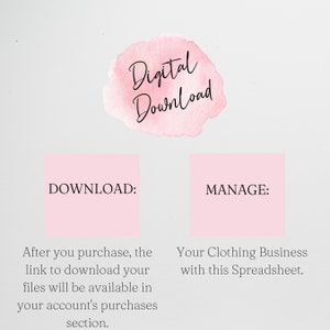Clothing Business Inventory Tracker Log, Clothing Inventory Template,Tshirt Business, Apparel Templates, Excel Spreadsheet Google Sheet image 7