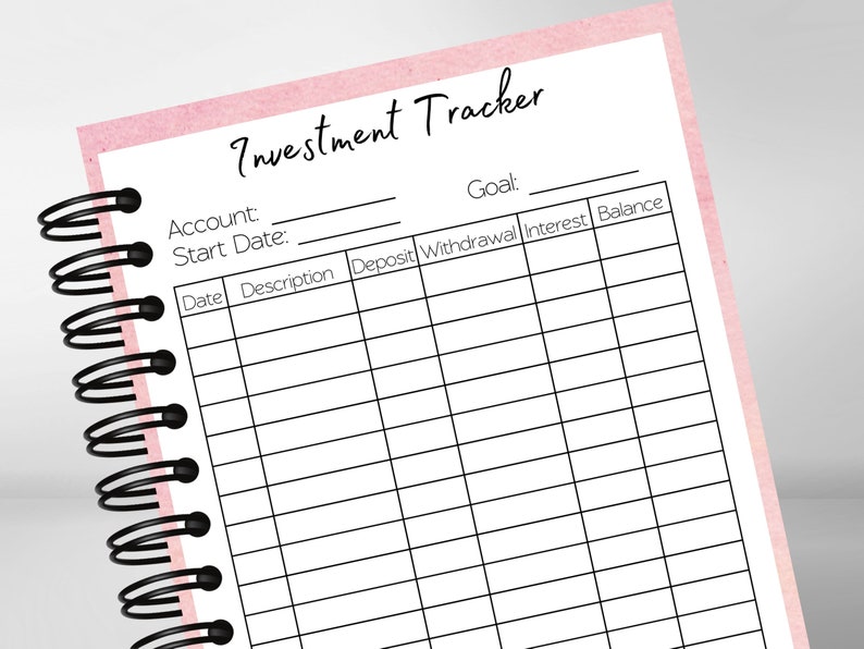 Investment Tracker, Investment Template, Investments Tracker, Investing
