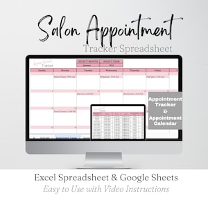 Salon Appointment Calendar, Salon Appointment Book Template Google Sheets, Salon  Booking Calendar, Salon Booking Template Excel Spreadsheet