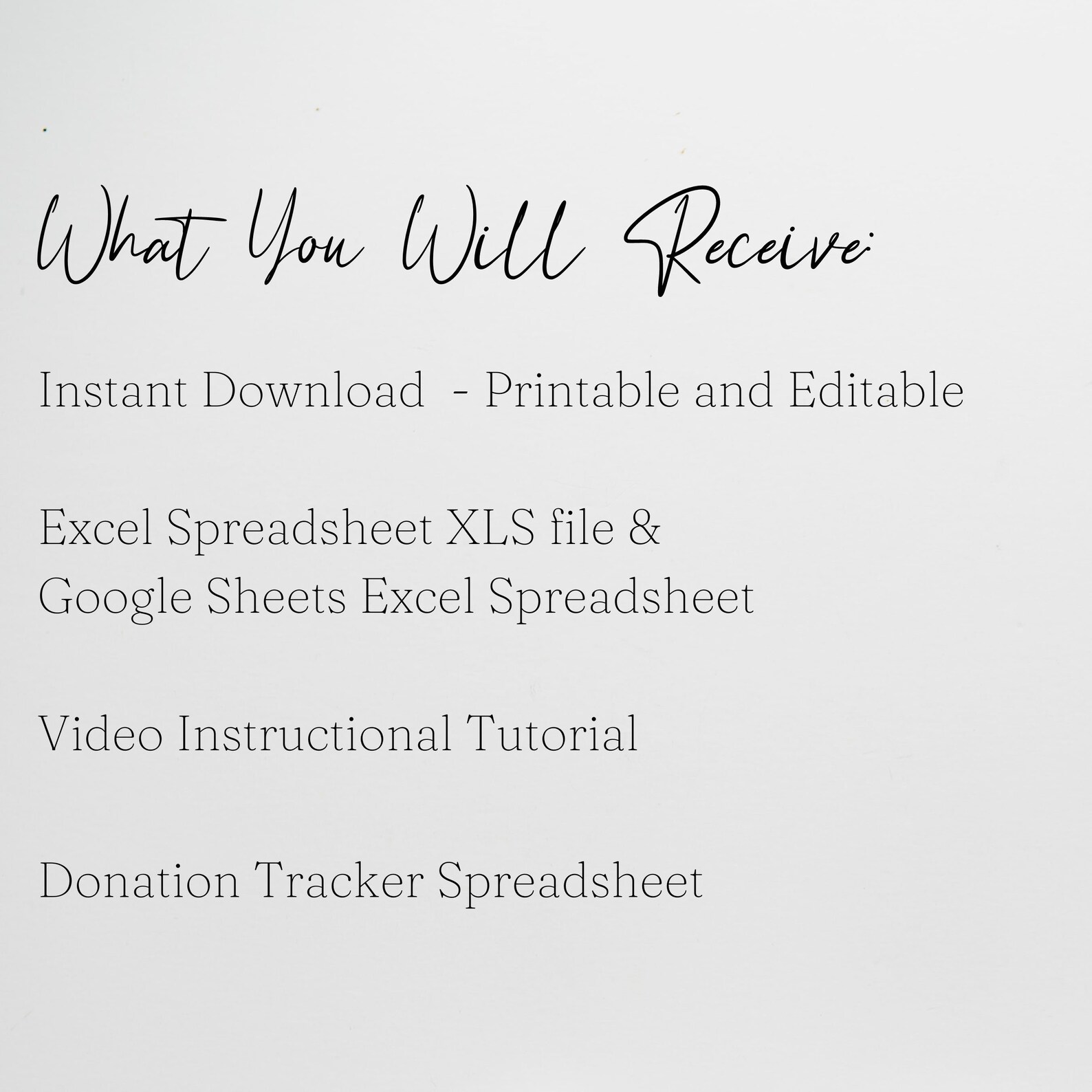 Donation Tracker Excel Spreadsheet, Donation Template Google Sheets ...