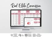 Real Estate Commission Tracker Google Sheets, Realtor Templates, Real Estate Agent Sales Tracker Spreadsheet Template, Commissions Income
