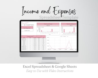 Inkomst- och kostnadskalkylblad, Resultat- och förlustrapport i Google Sheets, Resultat- och förlustrapport i Excel, Kalkylblad för företagsinkomster och utgifter i Excel