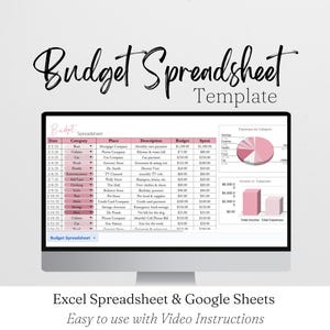 Budget Spreadsheet Google Sheets, Monthly Budget Google Sheet, Weekly Budget Spreadsheet Template, Excel Budget, Finance Planner, Budgeting