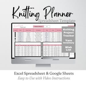 Knitting Planner, Knitting Tracker, Knitting Project Planner, Knitting Progress, Knitting Organizer, Knitting Projects, Knitting Template