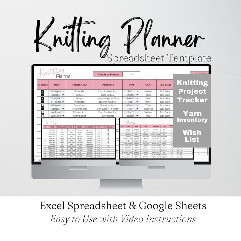 Excel Knitting Template - Etsy