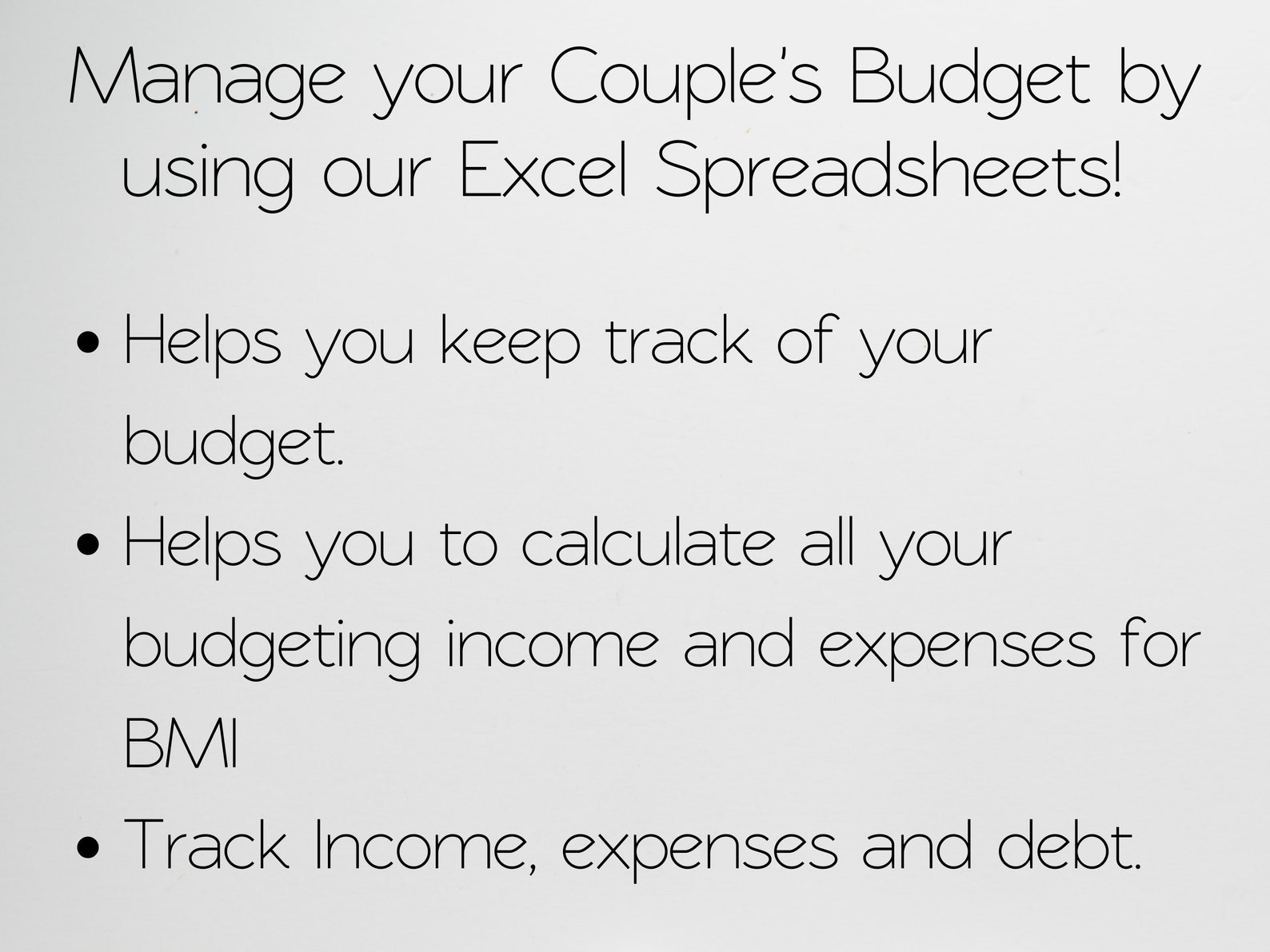 Budget Planner for Couples, Excel Budget Spreadsheet, Budget