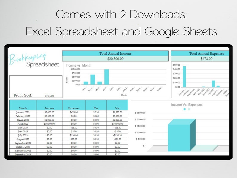 Small Business Bookkeeping Google Sheets, Small Business Bookkeeping ...