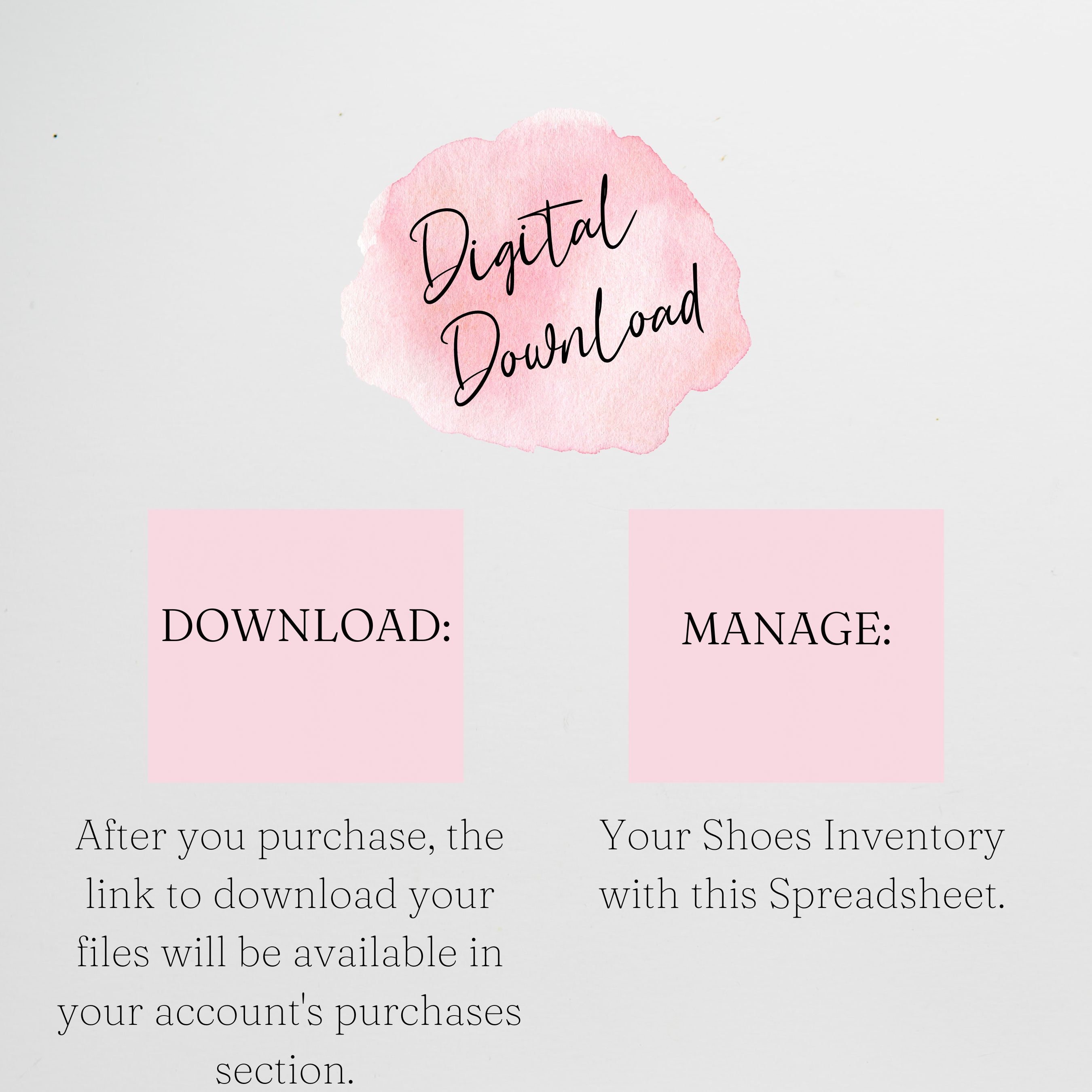 Boots Inventory Format Example Shoes Inventory Template, Shoe Collection, Shoes Organization ...