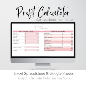 Gewinnrechner, Gewinnmarge, Profit-Manager, Profit Tracker Google Sheets, Produktpreisrechner, Produktpreisblatt-Preisliste